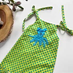 Whimsy Wear Polkadot Octopus Appliqué Summer Dress | 4T